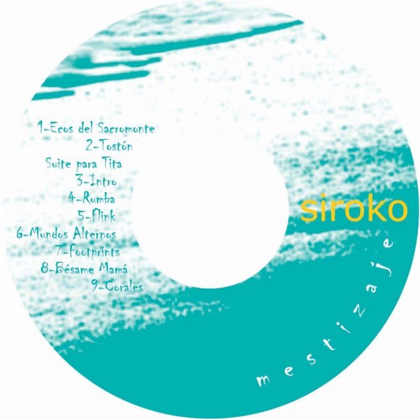 SIROCO jazz group: design of cd book. 2