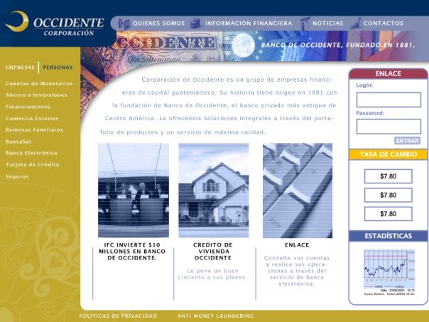 Company Banco de Occidente: Web image and design 4