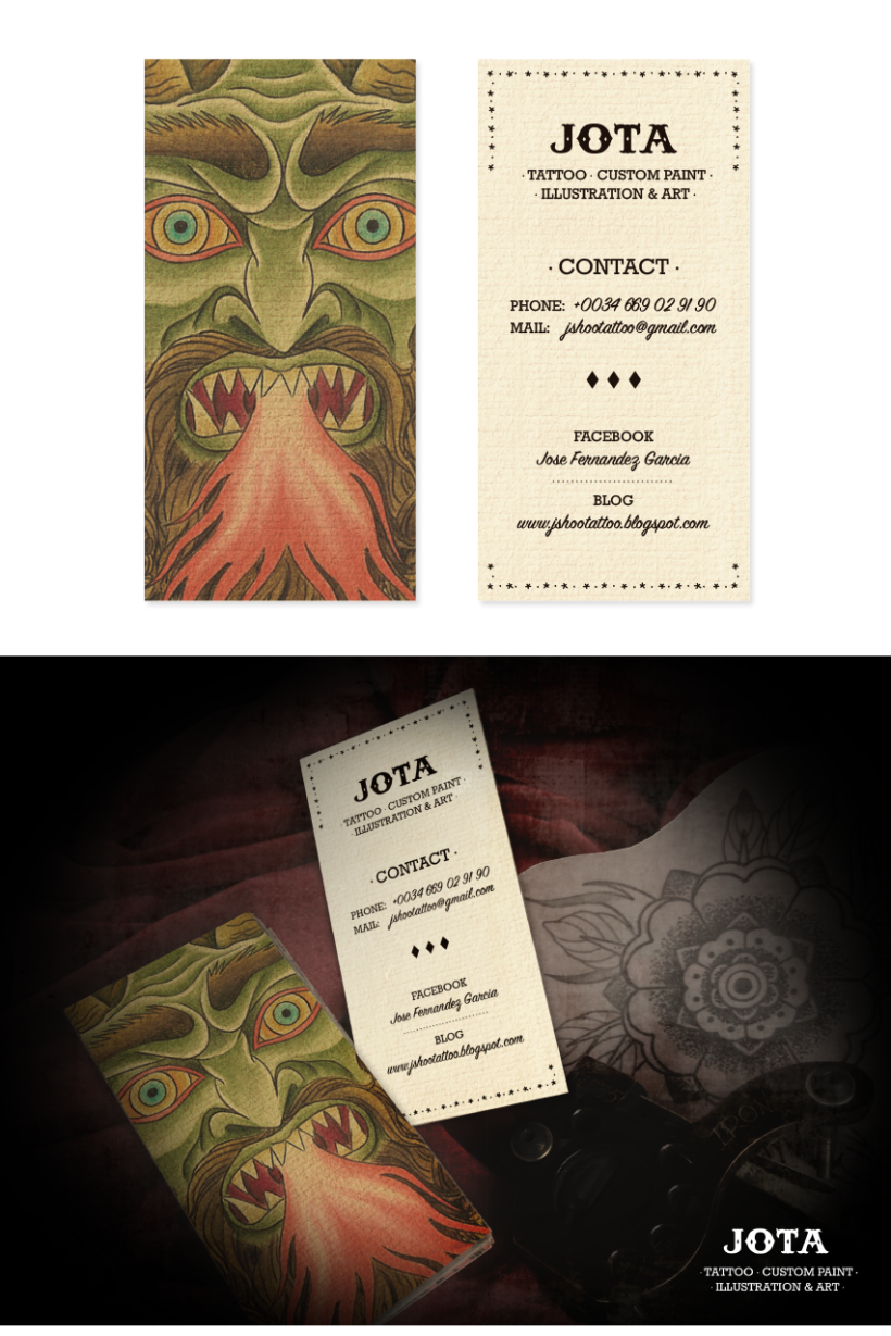 JOTA TATTOO · Business Cards - Brand II 0