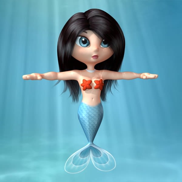 Cartoon Mermaid 1
