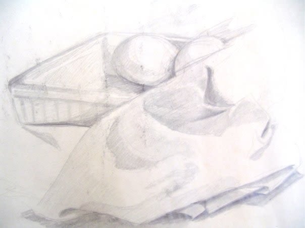 Drawings, compositions and anatomy: pencil, charcoal, ink 15