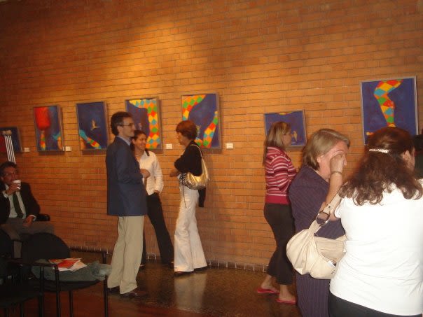 1st Exposition : Arte per tuti (IIC-Guatemala) Students and me. 12