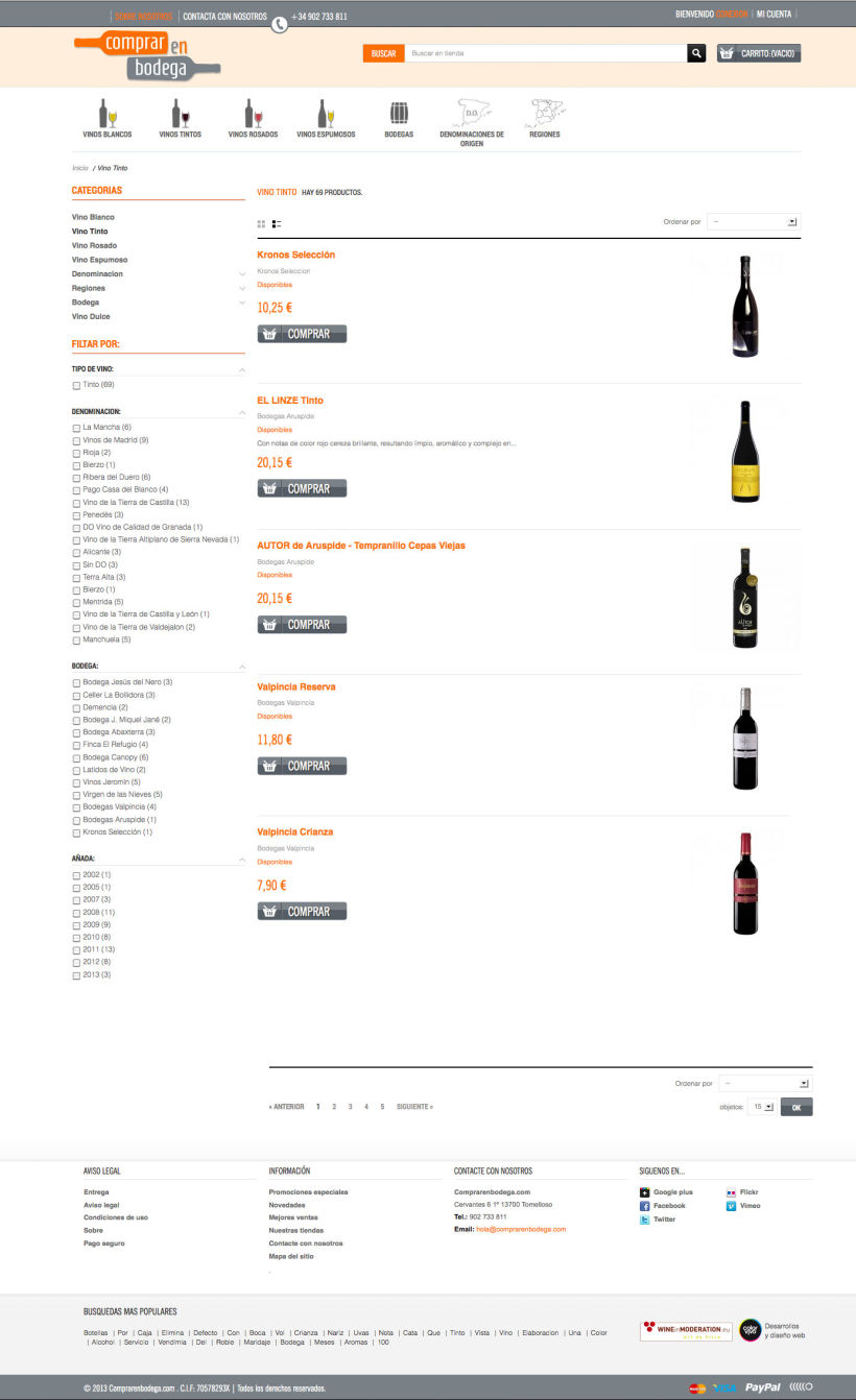 Comprarenbodegas - Tienda on line de Vinos y licores 1