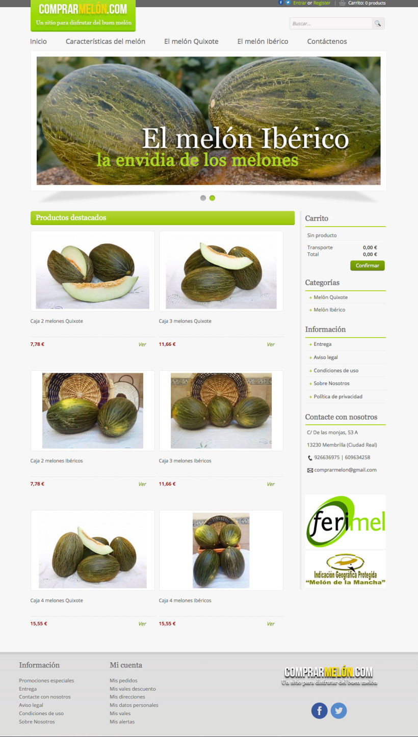 Comprarmelon - Tienda Online de venta de melones 0