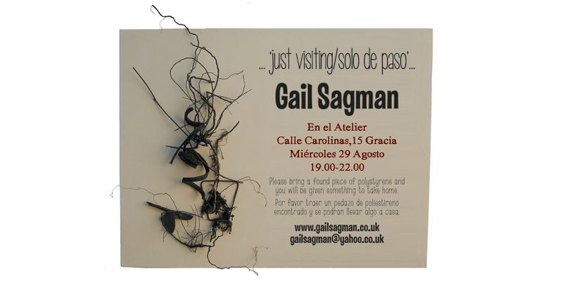 Cartel de exposicion de Gail Sagman en Barcelona 0