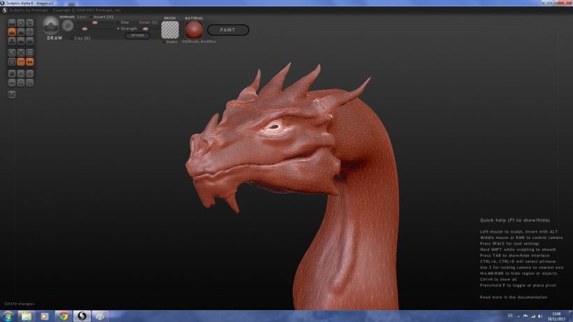 Dragon con Sculptris y Zbrush 0