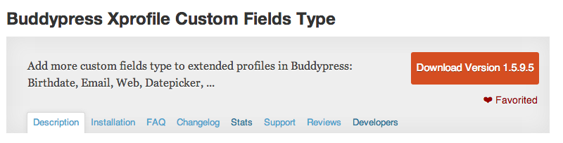 Buddypress Xprofile Custom Fields Type 0
