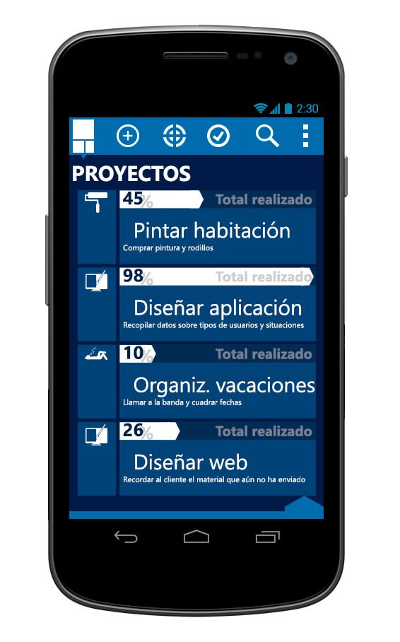 © aTareado aplicación de gestión de tareas para Android 6
