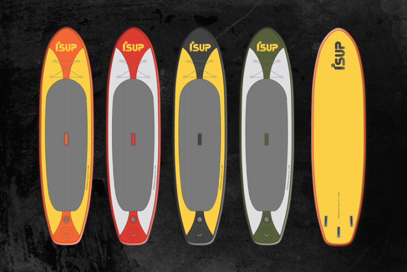 iSUP. Logo para Marca de Stand Up Paddle Surf 3