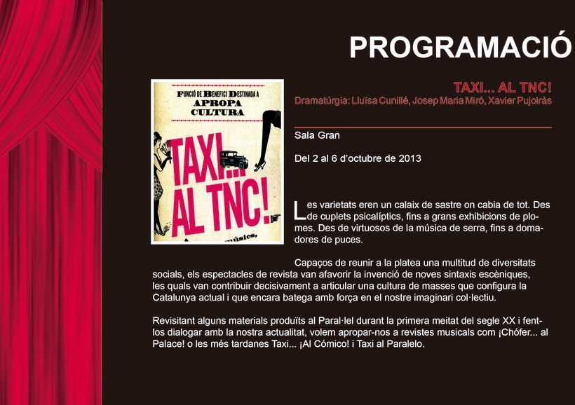 Edició promocional llibret aniversari institucio cultural TNC 9