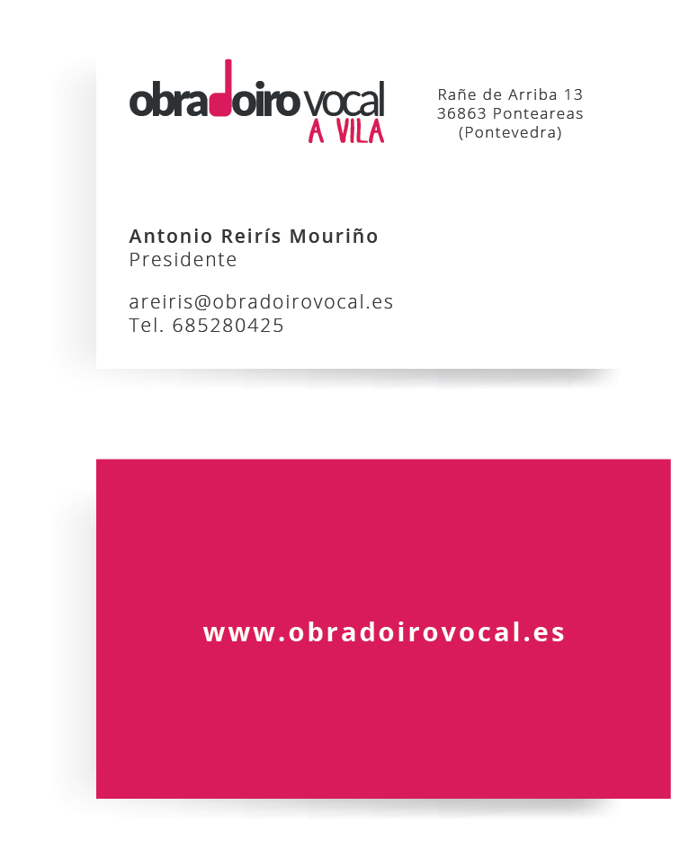 Identity rebrand for the choir Obradoiro Vocal A Vila 1