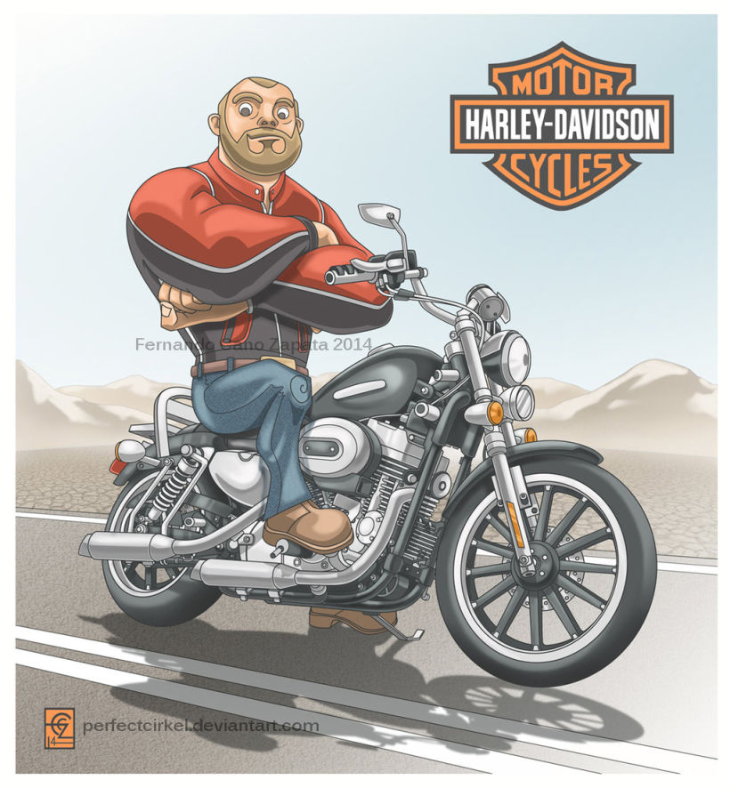 Harley Davidson Biker -1
