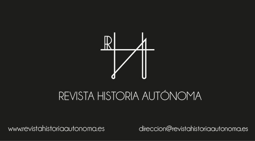 Tarjetas de visita de la Revista Historia Autónoma 0