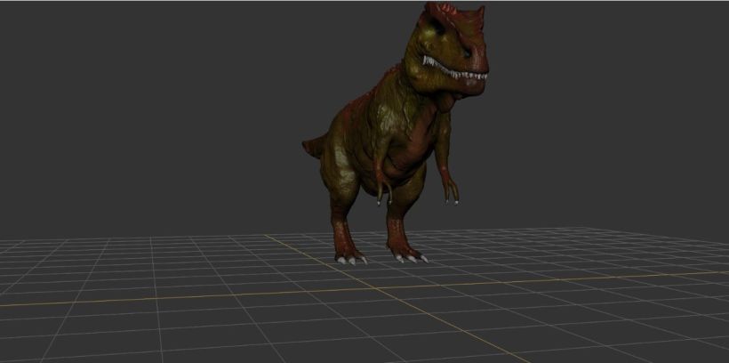 Modelado 3D Tiranosaurio Rex con Mudbox y 3Ds MAX 1
