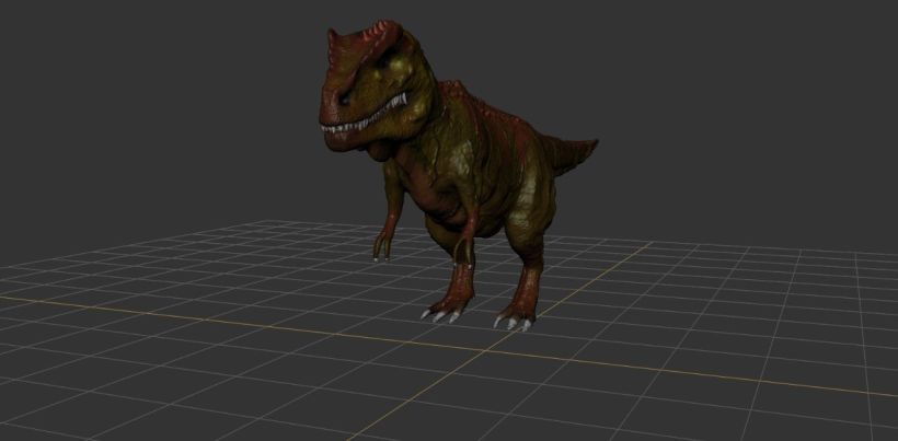 Modelado 3D Tiranosaurio Rex con Mudbox y 3Ds MAX 3