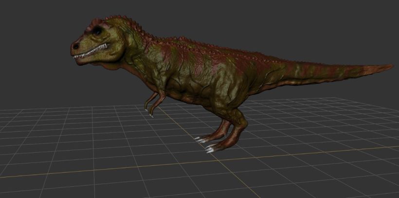 Modelado 3D Tiranosaurio Rex con Mudbox y 3Ds MAX 4