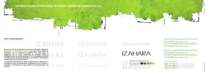 Estudio de branding para Izahara Diseño de Proyectos. 1