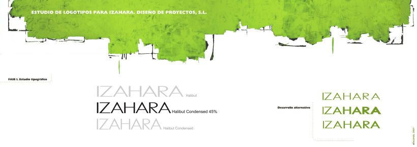 Estudio de branding para Izahara Diseño de Proyectos. 2