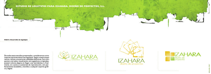 Estudio de branding para Izahara Diseño de Proyectos. 3