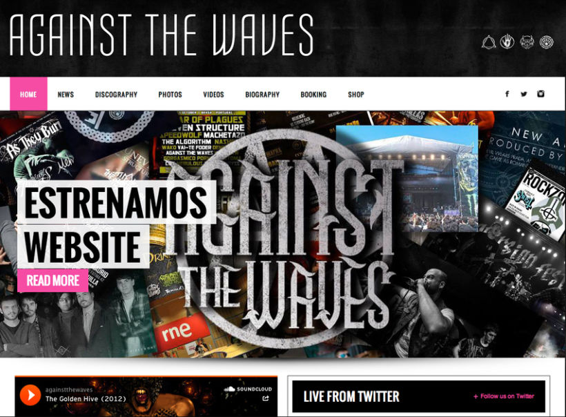 Against The Waves Webstise 0