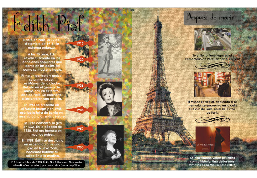 Infografía Édith Piaf -1