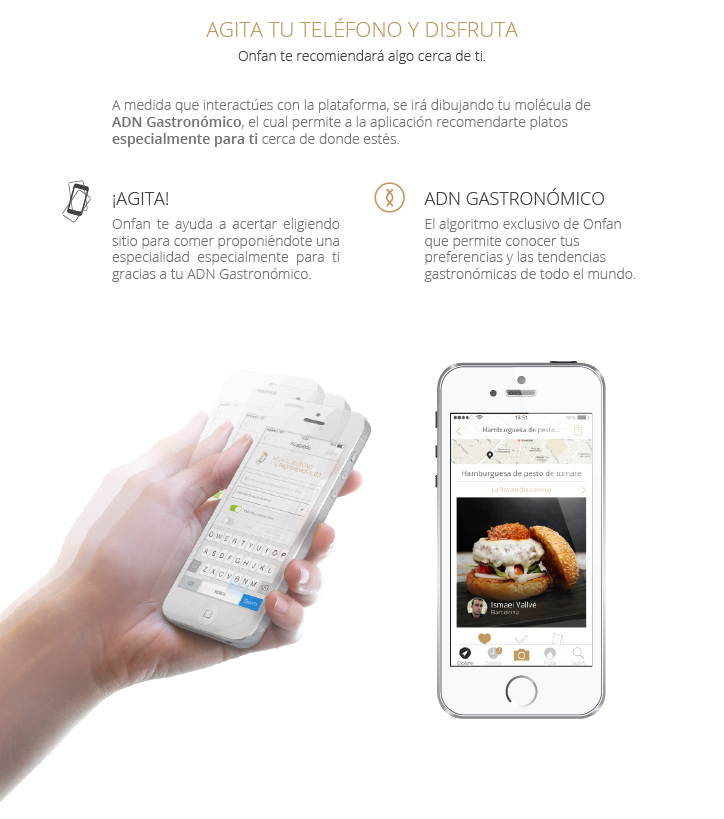 Onfan app - Recomendaciones gastronómicas personalizadas 4