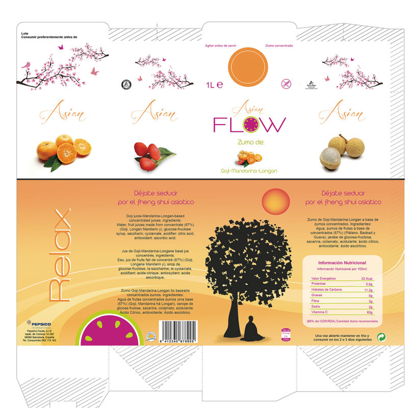 Logormarca y packaging Zumos Flow 5