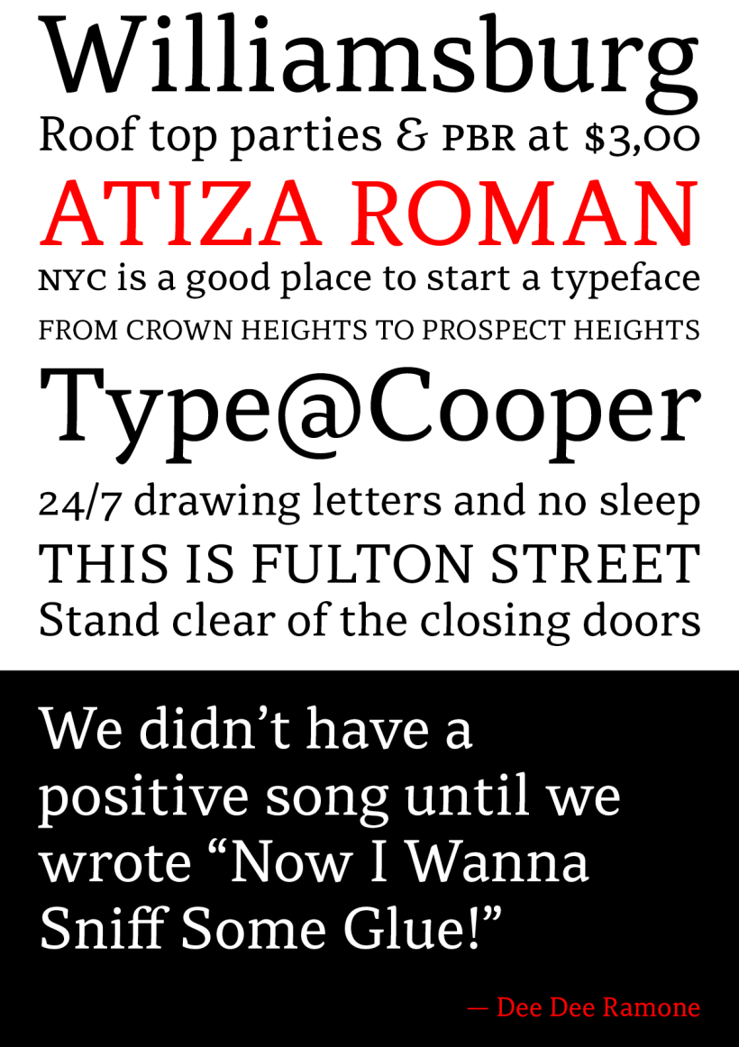 Atiza Typeface 2
