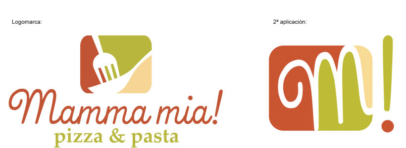 Identidad Visual Corporativa Mamma Mia! 1