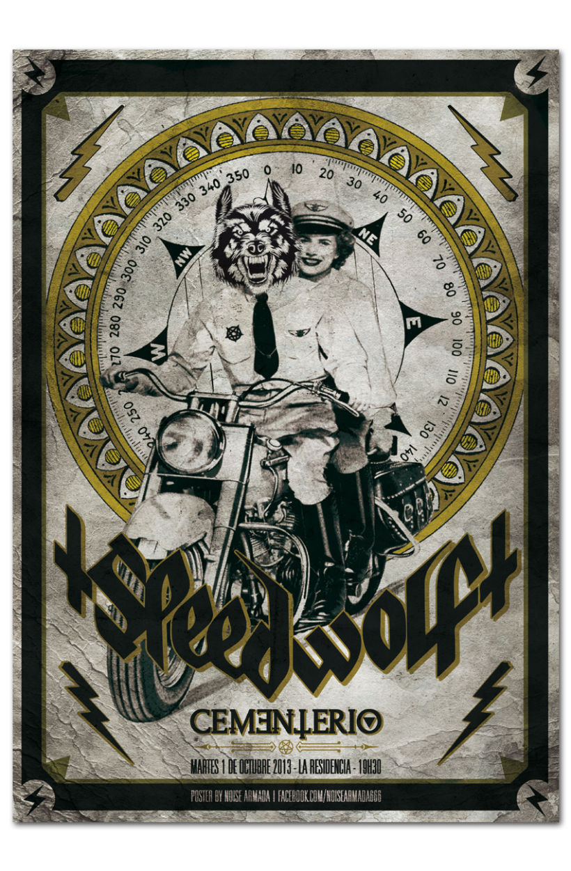 SPEEDWOLF + CEMENTERIO | poster -1