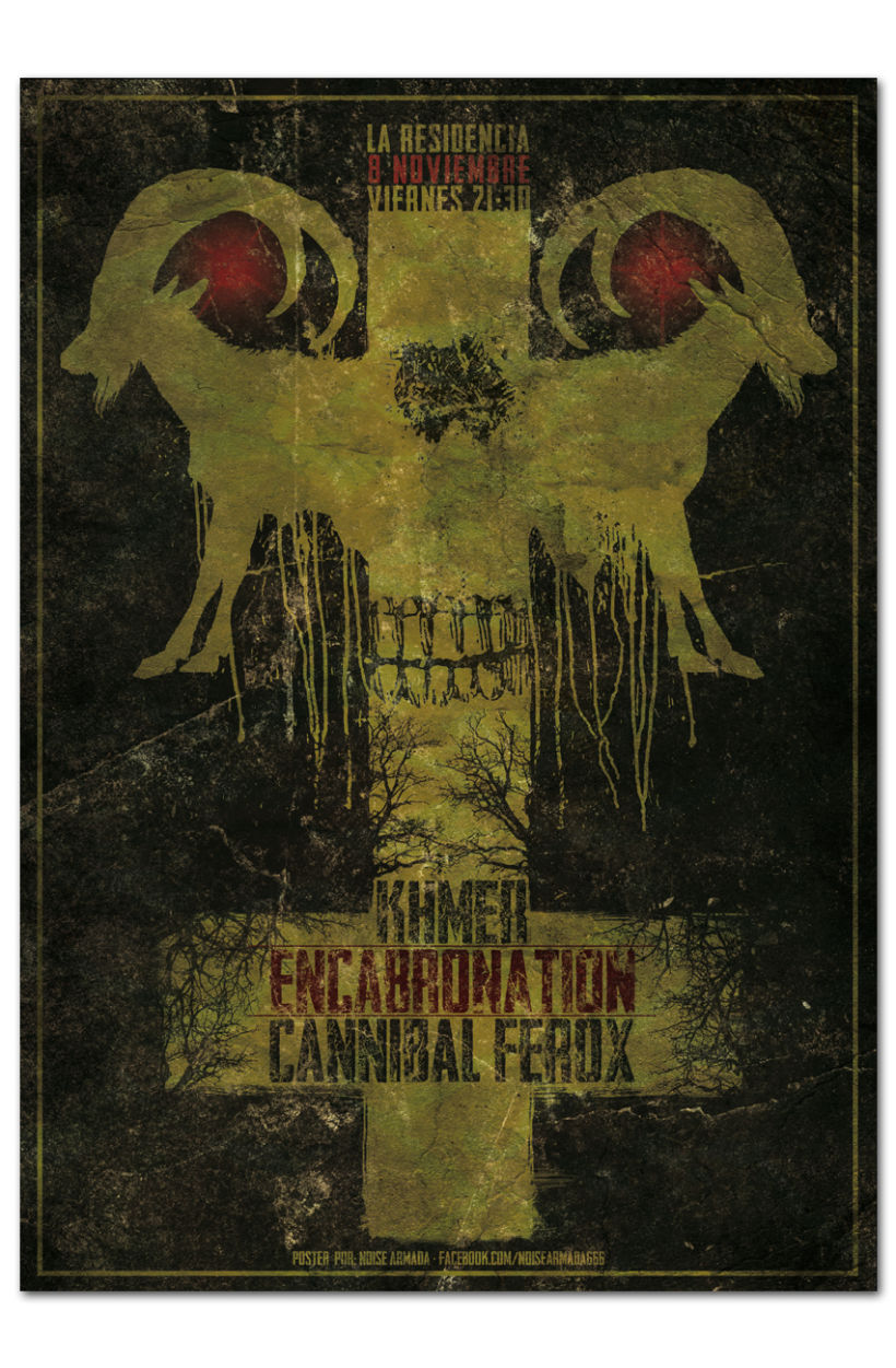 KHMER + ENCABRONATION + CANNIBAL FEROX | poster -1