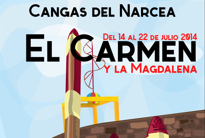 Cartel ganador fiestas del carmen y la magdalena 2014 2