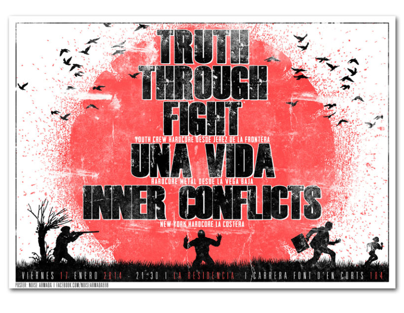 TRUTH THROUGH FIGHT + UNA VIDA + INNER CONFLICTS | poster -1