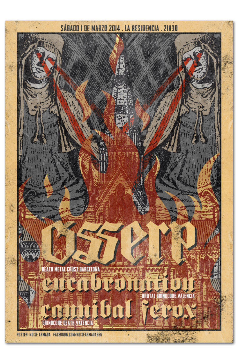 ÓSSERP + ENCABRONATION + CANNIBAL FEROX | poster -1