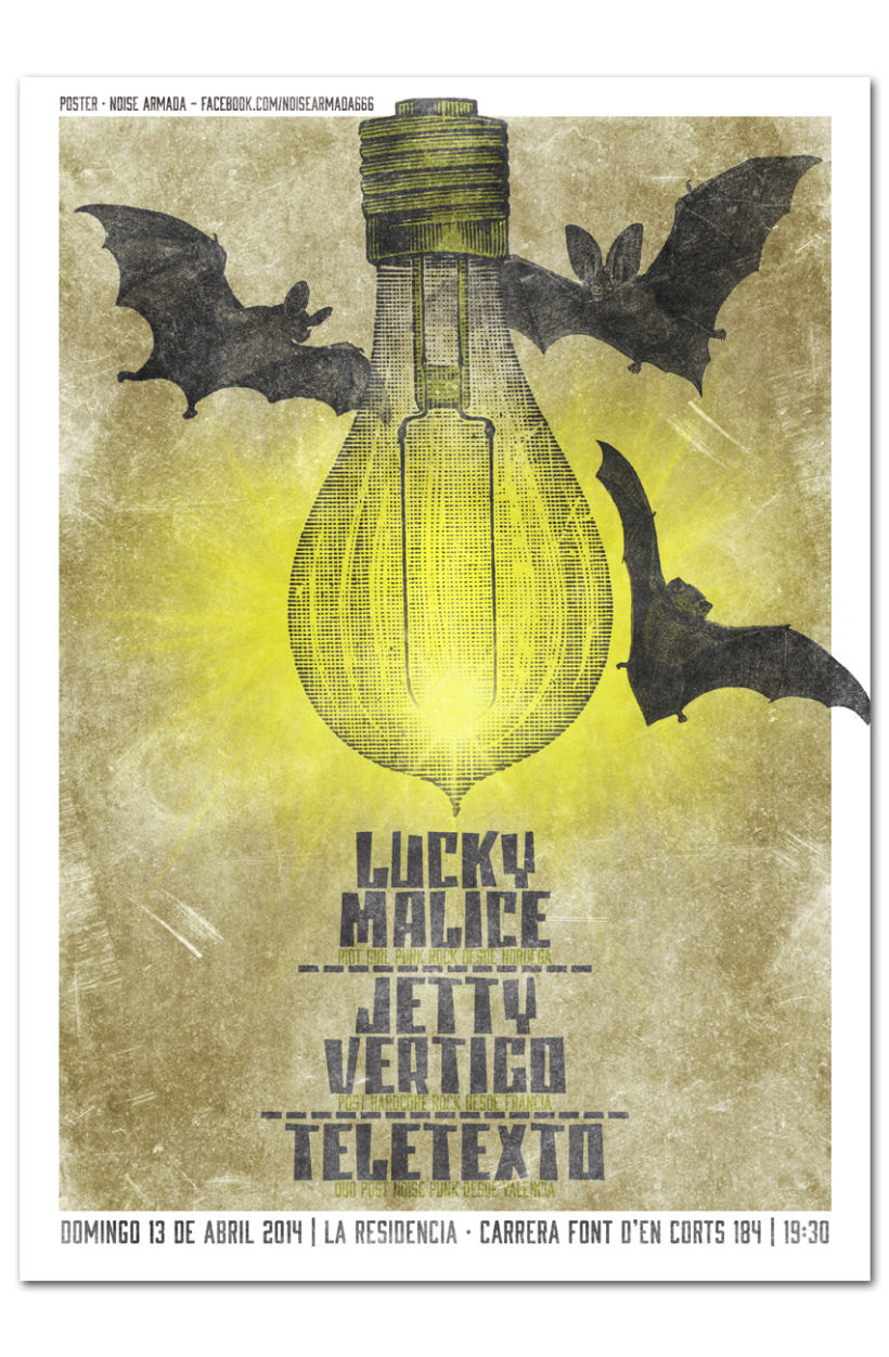 LUCKY MALICE + JETTY VERTIGO + TELETEXTO | poster -1
