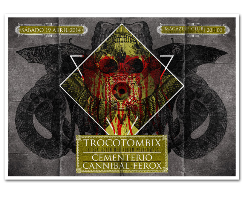 TROCOTOMBIX + CEMENTERIO + CANNIBAL FEROX | poster 0