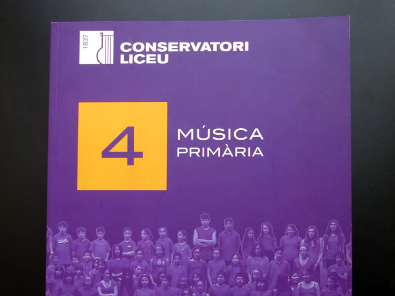 Libro escolar de música - Conservatori del Liceu de Barcelona 1