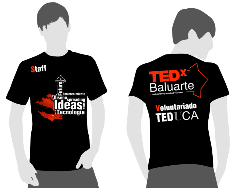 TedxBaluarte, diseño cartelería y camisetas 3