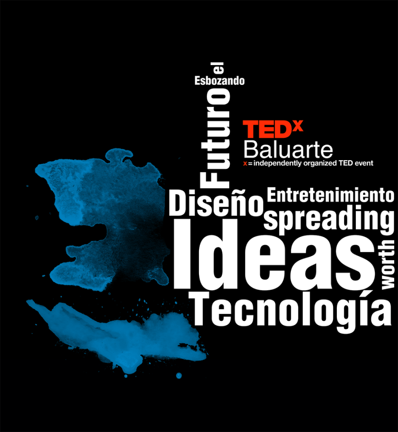 TedxBaluarte, diseño cartelería y camisetas 1