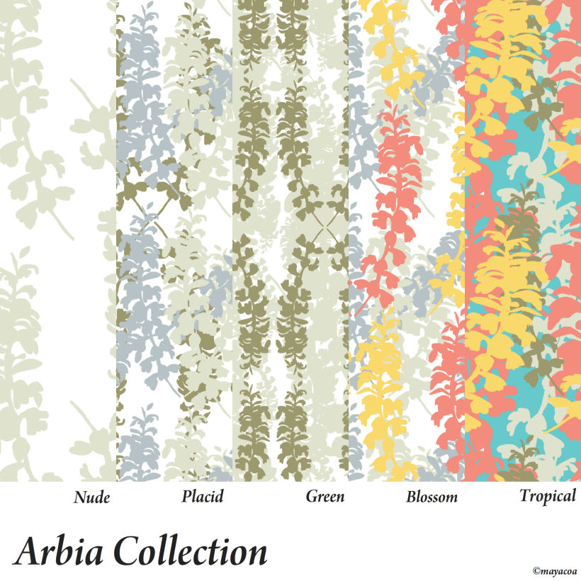 Arbia Collection, Diseño estampado textil y superficie 0
