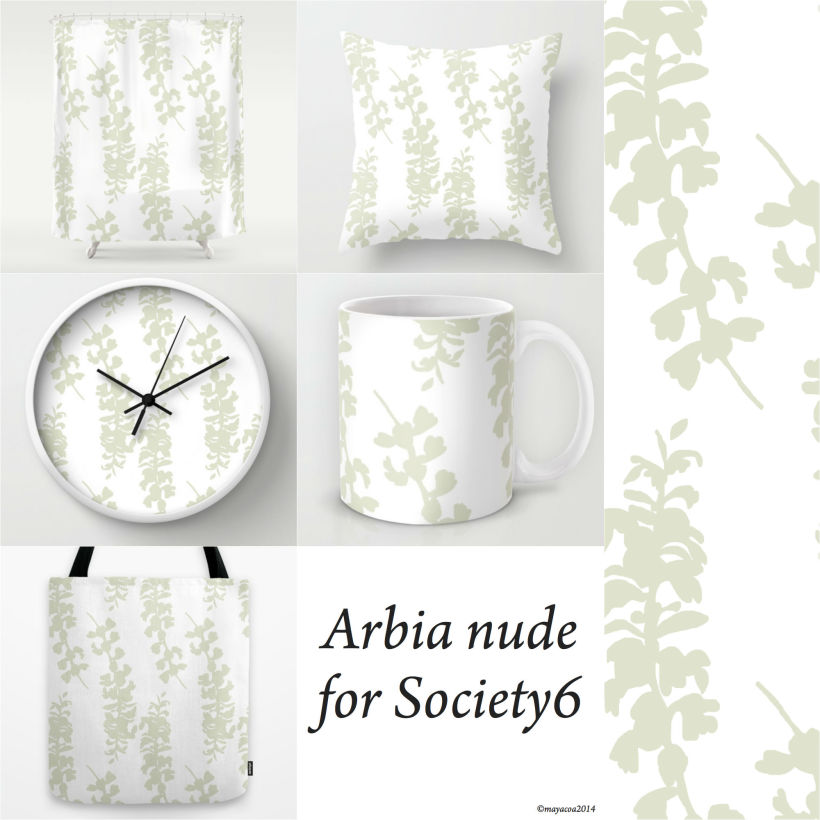 Arbia Collection, Diseño estampado textil y superficie 3
