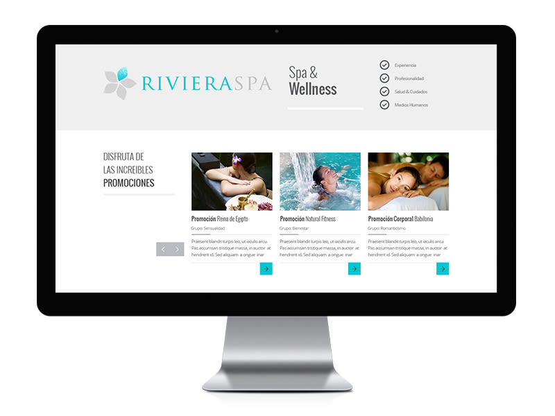 RIVIERA SPA: Diseño y Desarrollo Web 2