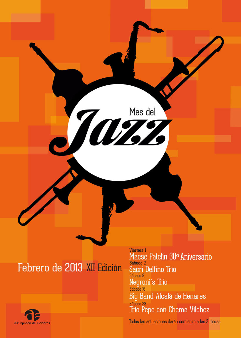 Cartel Mes del Jazz, Azuqueca de Henares 2013 0