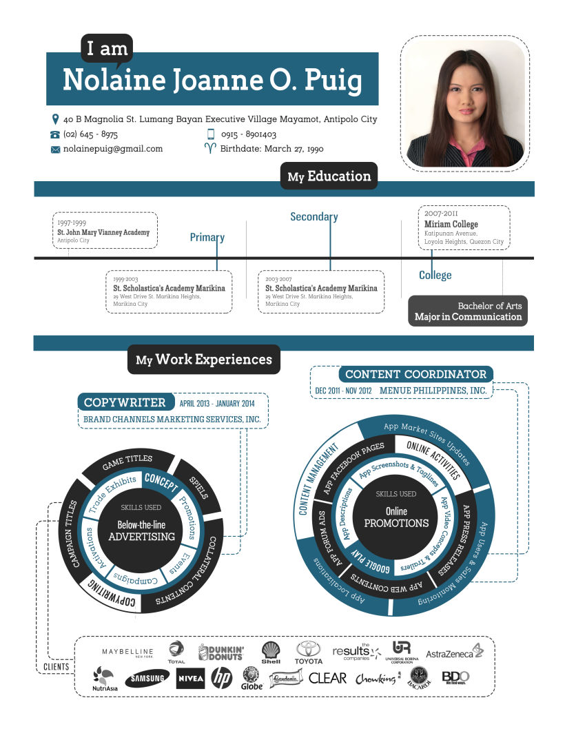 Creative CV [corporate infographics] 0