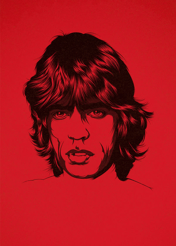 Mick Jagger Art Print -1
