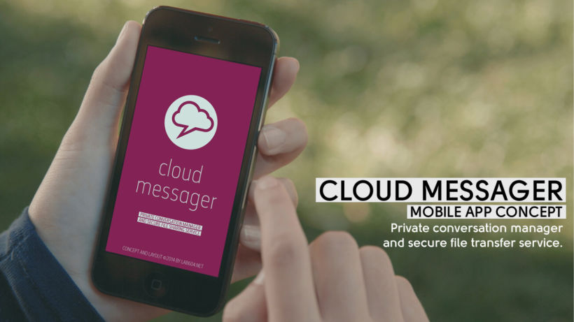 Cloud Messager / Mobile App Concept -1