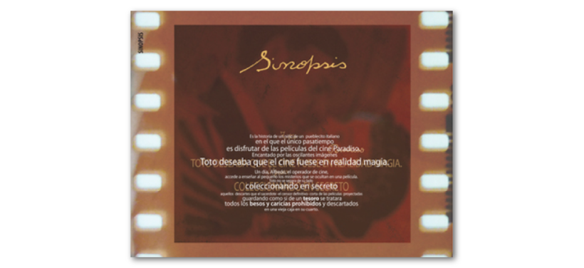Booklet del film "Cinema Paradiso" 2