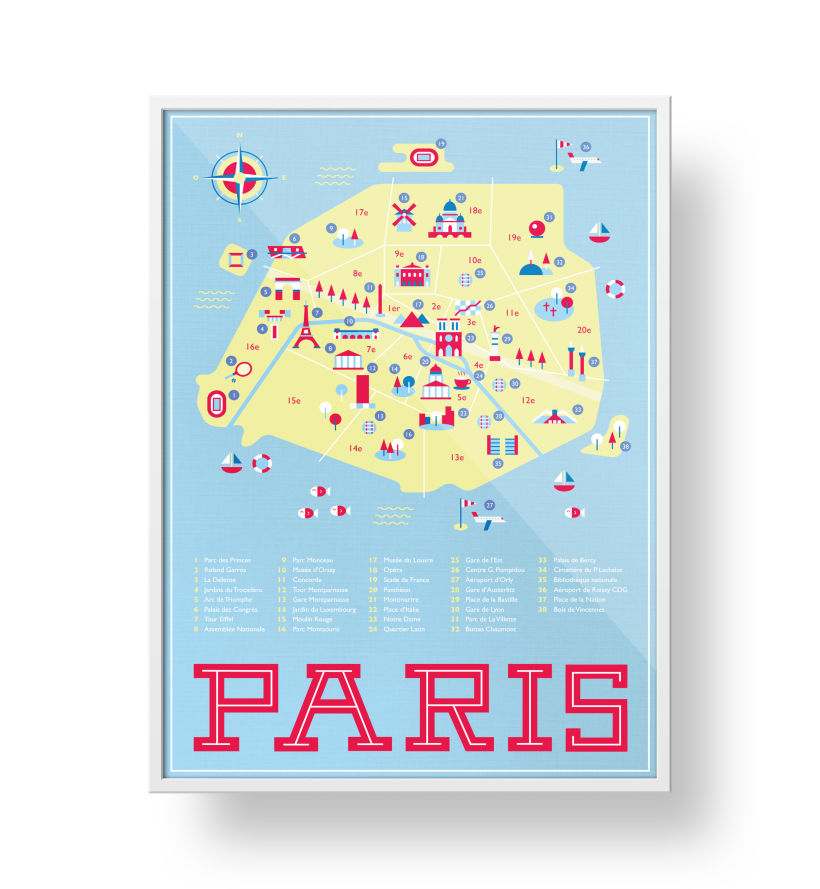 Map of Paris 1