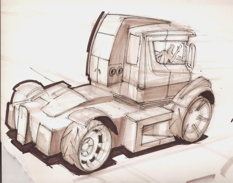 Boceto Rápido Camión - Concepto -1