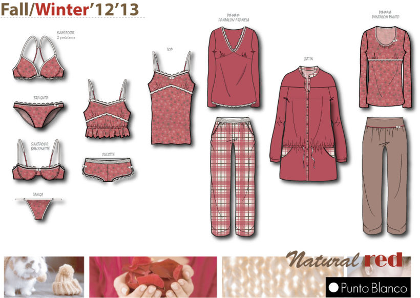 Underwear-sleepwear design - Natural Red -1